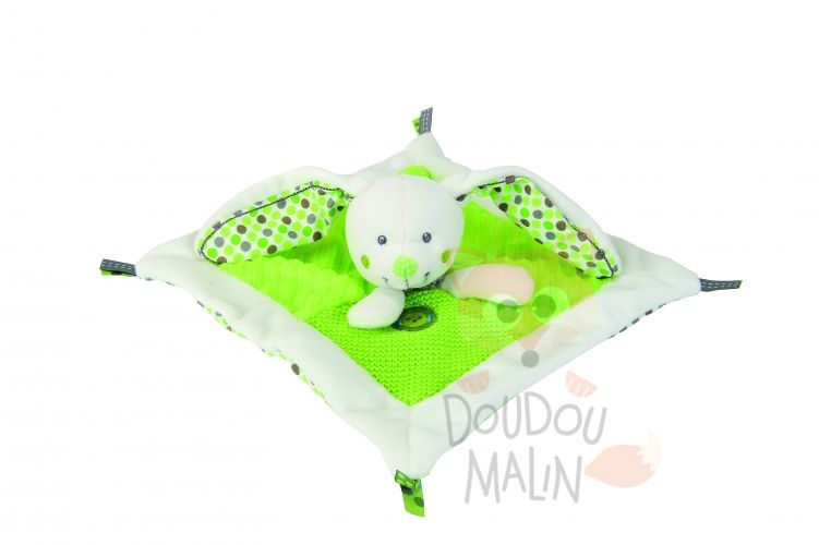  little hug plat lapin vert blanc oiseau 